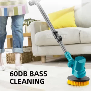 Bathroom Yard Cleaning Polishing Brush Retractable Electric Sweeping Brush Home Garden - Image 4