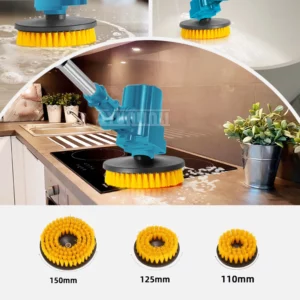 Bathroom Yard Cleaning Polishing Brush Retractable Electric Sweeping Brush Home Garden - Image 5