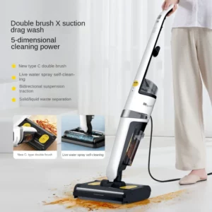 DEERMA VX20 floor washer Household dual-axis double-brush hands-free automatic dry and wet cleaning vacuum mopping one - Image 1