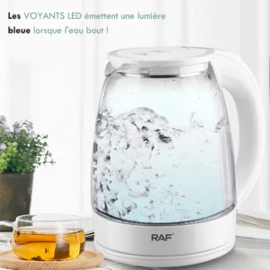 2L Electric Kettle Tea Coffee Thermo Pot Glass Hot Water Boiler 2000W Quick Boiling Auto Shut-Off Smart Kettle - Image 4