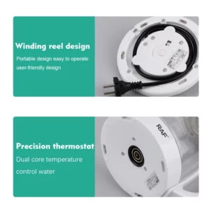 2L Electric Kettle Tea Coffee Thermo Pot Glass Hot Water Boiler 2000W Quick Boiling Auto Shut-Off Smart Kettle - Image 6
