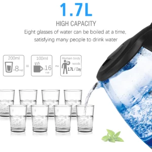 Sonifer 1.7L Electric Kettle Glass Kitchen Appliances Smart Kettle Whistle Kettle Samovar Tea Thermo Pot Gift SF2061 - Image 4