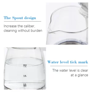 Sonifer 1.7L Electric Kettle Glass Kitchen Appliances Smart Kettle Whistle Kettle Samovar Tea Thermo Pot Gift SF2061 - Image 5
