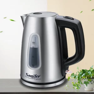 1.7L Electric Kettle Stainless Steel Kettle Cordless 2200W Household Kitchen Fast Heating Boiling Teapot Pot For Gift Sonifer - Image 5
