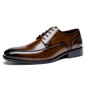 Men Dress Shoes New 2022 Spring High Quality Leather Formal Shoes Classic Business Wedding Sytle Groomsman Mens Shoes - Image 5