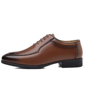 Men's large-sized business leather shoes, loafers, wedding shoes, fashionable, casual versatile Retro square-toed men's shoes - Image 6