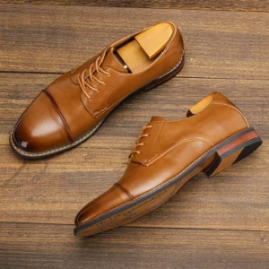 Men's Dress Shoes Fashion Comfortable 2025 Brand Leather Shoes Men - Image 5