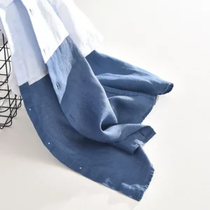 1728 Men Summer Fashion Japan Simple Harakuju High Quality 100% Linen Fabric Gradient Patchwork Short Sleeve Casual Slim Shirts - Image 3