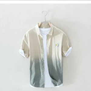 Japanese Casual Short-sleeved Shirt for Men in Summer New Simple Trendy and Fashionable Versatile Loose Thin Cardigan - Image 4