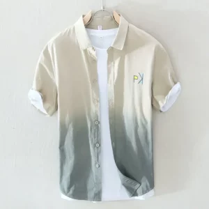 Japanese Casual Short-sleeved Shirt for Men in Summer New Simple Trendy and Fashionable Versatile Loose Thin Cardigan - Image 6