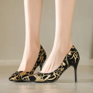 New Summer Sexy Pointed Toe Graffiti Pumps Thin Women High Heels Gladiator Party Dress Luxury Ladies Shoes Wedding Shoes Bride - Image 3