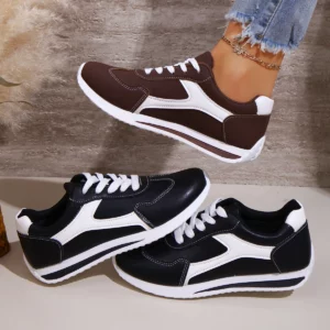 Spring and Autumn Elegant Round Head Running Sports and Leisure Shoes Fashionable and Best Selling New Comfortable Women's Shoes - Image 1