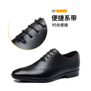 Goodyear Handmade Leather Men's Oxford Dress Shoes Cowhide Leather Shoes Wingtip Brogue Mixed Color Formal Men's Shoes - Image 6