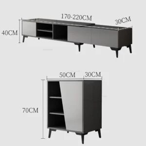 Modern Minimalist TV Stands Light Luxury High-end TV Table Small Apartment Living Room Home TV Cabinet Nordic Home Furniture - Image 6