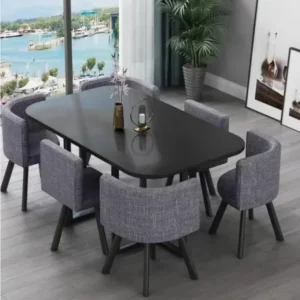 Dining Table, Rectangular for Dining Room/living Room, Kitchen Table Set with Metal Legs Customizable - Image 3