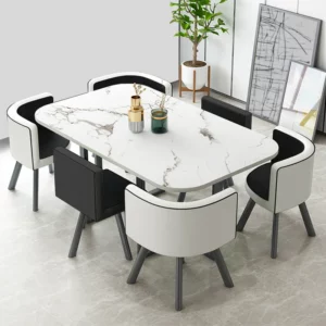 Dining Table, Rectangular for Dining Room/living Room, Kitchen Table Set with Metal Legs Customizable - Image 7