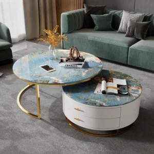 Minimalist Home Coffee Tables Compact Design Small Spaces Table Basse Living Room Accent Table Mesa De Centro Sala Furniture - Image 4