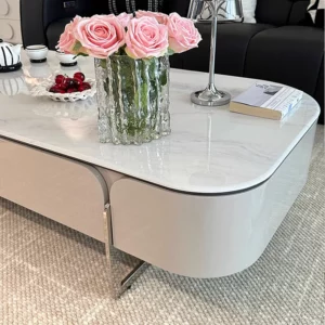 Creative Storage Coffee Table European Elegant Exquisite Glamour Table Trendy Modern Mesitas De Noche Living Room Furniture - Image 3