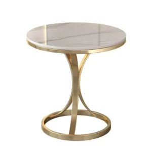 Luxury Coffee Tables Modern Circular Side Table Decoration Tea Tables Living Room Center Desks Aesthetic Marble Round Furniture - Image 5