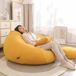 Beanbag Lazy Bean Bag Tatami Household Bedroom Living Room Reclining Small Simple Chair Apartment - Image 3