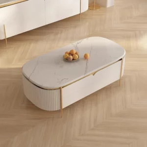 Designer Storage Coffee Table Space Saving Drawers Italian Minimalist Japanese Side Table Designer Books Meubles Home Furniture - Image 3