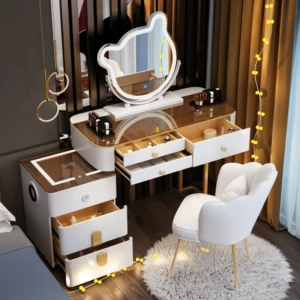Unique Furniture Drawers Accessories Vanity Table Console Computer Bedside Women Tall Dressing Table Nail Comoda Pra Quarto home - Image 3