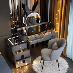Unique Furniture Drawers Accessories Vanity Table Console Computer Bedside Women Tall Dressing Table Nail Comoda Pra Quarto home - Image 4