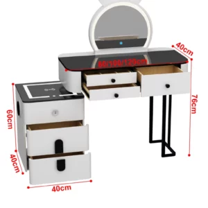 Unique Furniture Drawers Accessories Vanity Table Console Computer Bedside Women Tall Dressing Table Nail Comoda Pra Quarto home - Image 6