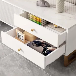 White Glamour Display Cabinet Elegan Simplet Modern Unique Display Cabinet Storage Drawer Cassettiera Camera Da Letto Furniture - Image 5