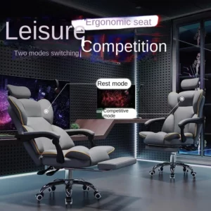 OMGD Computer Chair Office Chair Ergonomics Esports Chair Comfortable Sedentary Boss Swivel Chair Back Study Desk Chair - Image 3