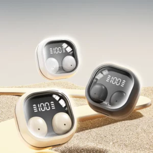 Mini Invisible Sleep Headphones ,LED Screen Fast Pairing,1.2mm Slim Comfort Earbuds, 35H Battery Noise Blocking with Mic - Image 6