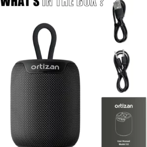 Ortizan Bluetooth Speakers, Portable Wireless Speaker with Bluetooth 5.3, IPX7 Waterproof, 15W Stereo Sound, Dual Pairing,TF/AUX - Image 5