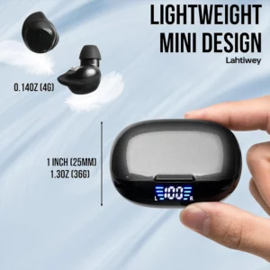 Earbuds with Mic - Bluetooth 5.3 Headphones TWS True Wireless Waterproof Buds with 50H Battery & Crystal Clear Stereo Sound Call - Image 4