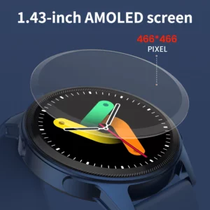 1.43 inch AMOLED Screen Smart Watch Bluetooth Call Sports Heart Rate Monitor Waterproof Smartwatch - Image 2