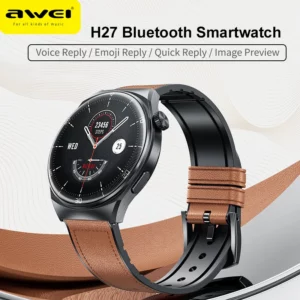 Awei H27 Smartwatch Bluetooth Call Men Sports Fintess Watches Women Custom Wireless Charge Smart Watch for IOS Android Phone - Image 3