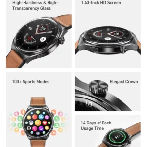 Awei H27 Smartwatch Bluetooth Call Men Sports Fintess Watches Women Custom Wireless Charge Smart Watch for IOS Android Phone - Image 4