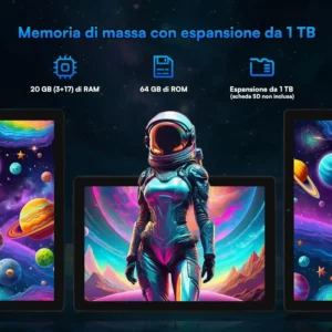 Newest Tablet 10 Inch Android 15 Octa-Core 20GB RAM 64GB ROM 1280x800 IPS Tablets PC WiFi6 Bluetooth5.3 Widevine L1 Keyboard Set - Image 3
