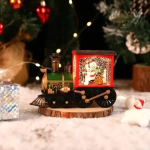 2026 Christmas Gift Christmas Crystal Ball Ornaments LED Lights Train Santa Claus Merry Christmas Decoration for Home Party Xmas - Image 3