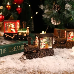 2026 Christmas Gift Christmas Crystal Ball Ornaments LED Lights Train Santa Claus Merry Christmas Decoration for Home Party Xmas - Image 4