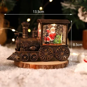2026 Christmas Gift Christmas Crystal Ball Ornaments LED Lights Train Santa Claus Merry Christmas Decoration for Home Party Xmas - Image 6