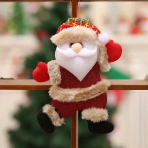 4pcs Merry Christmas Ornaments DIY Xmas Gift Santa Claus Snowman Tree Pendant Doll Hang Decoration for Home Noel Natal New Year - Image 4