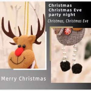 4pcs Christmas Tree Decorations Hanging Christmas Ornaments Set Snowman Decorations Hanging Pendants - Image 4
