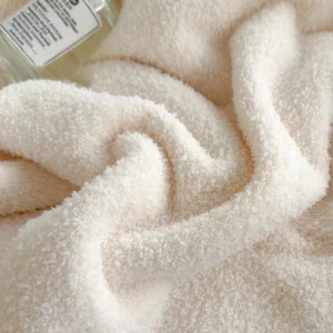 Solid White Milk Fleece Throw Blanket for Sofa Soft Comfort Double Bed Bedspread Multipurpose All Season Knitted Plush Blankets - Image 6