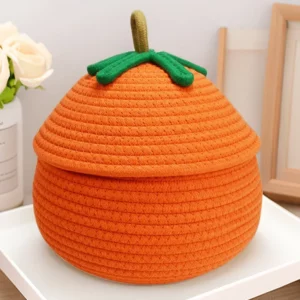 Woven Cotton Rope Storage Baskets-Fruits/Clothes/Toys Eco-Friendly Organizer for Home/Picnic/Camping Soft Textured & Stylish - Image 4