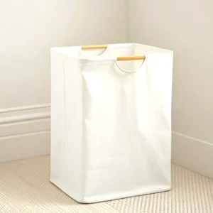 Foldable Waterproof Laundry Basket Bathroom Storage Basket For Dirty Clothes Cotton Linen Clothes Sundries Organizer With Handle - Image 4