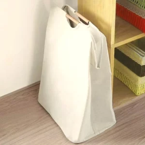 Foldable Waterproof Laundry Basket Bathroom Storage Basket For Dirty Clothes Cotton Linen Clothes Sundries Organizer With Handle - Image 3