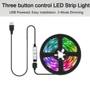 RGB LED Strip Light USB 5V SMD5050 waterproof Flexible DIY LED Lamp Tape lamp TV Background Light Party Decor Lighting - Image 2