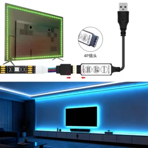 RGB LED Strip Light USB 5V SMD5050 waterproof Flexible DIY LED Lamp Tape lamp TV Background Light Party Decor Lighting - Image 4