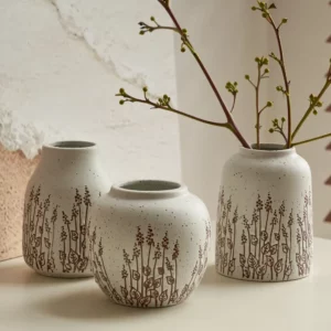 Countryside Style Ceramic Small Vase Lavender Water Nourishing Vase Living Room Table Decoration and Accessories Home Decoration - Image 5