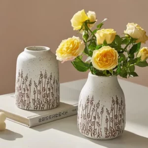 Countryside Style Ceramic Small Vase Lavender Water Nourishing Vase Living Room Table Decoration and Accessories Home Decoration - Image 6